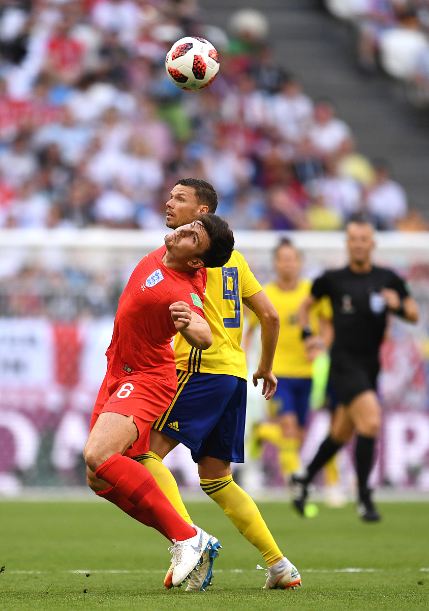 2018年7月7日,俄罗斯萨马拉,2018俄罗斯世界杯1/4决赛,瑞典0-2英格兰.
