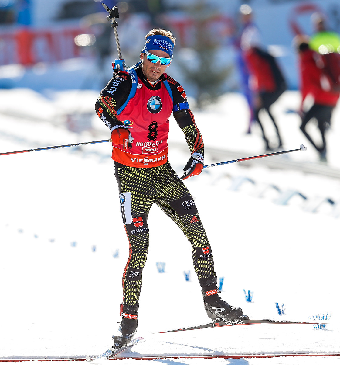 hochfilzen, austria - february 19: simon schempp of germany wins