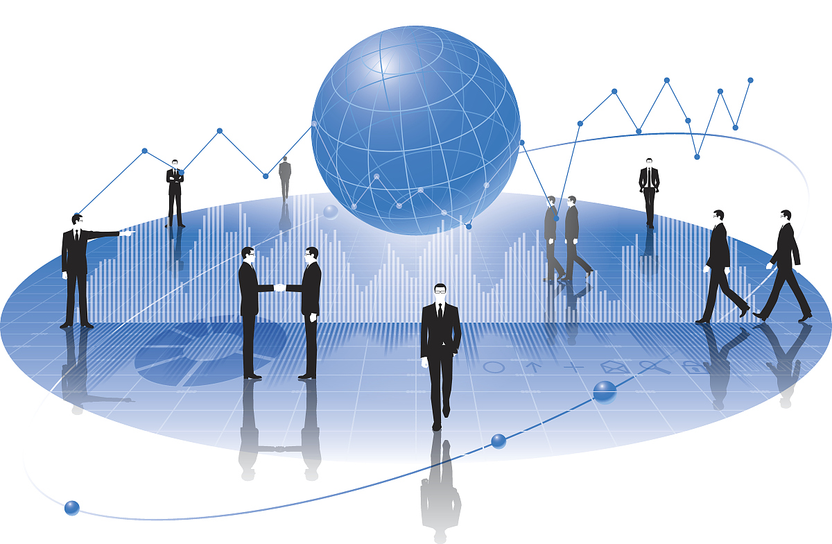 businessman and global image