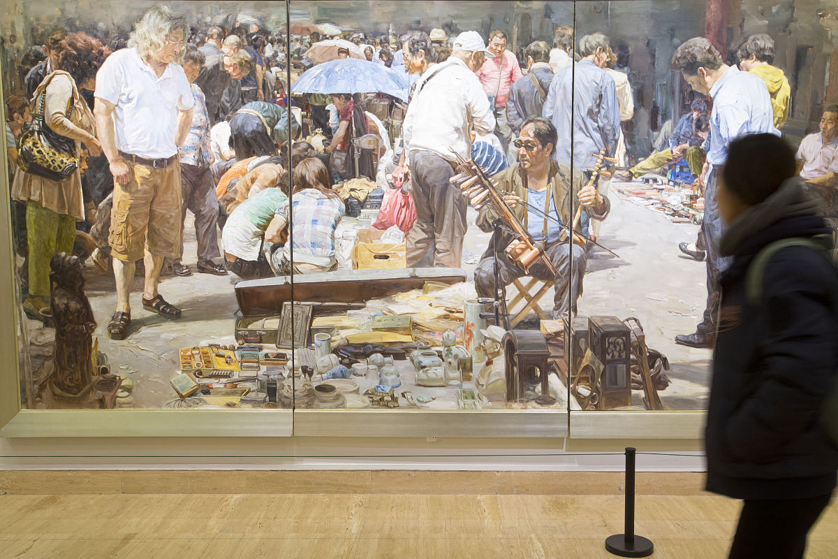 获奖油画的描述