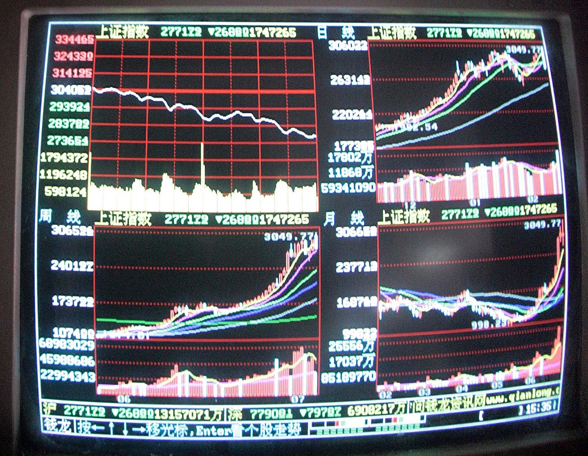 2007年2月27日,南京证券交易所里沮丧的股民们.+++_+++证券,证券交易