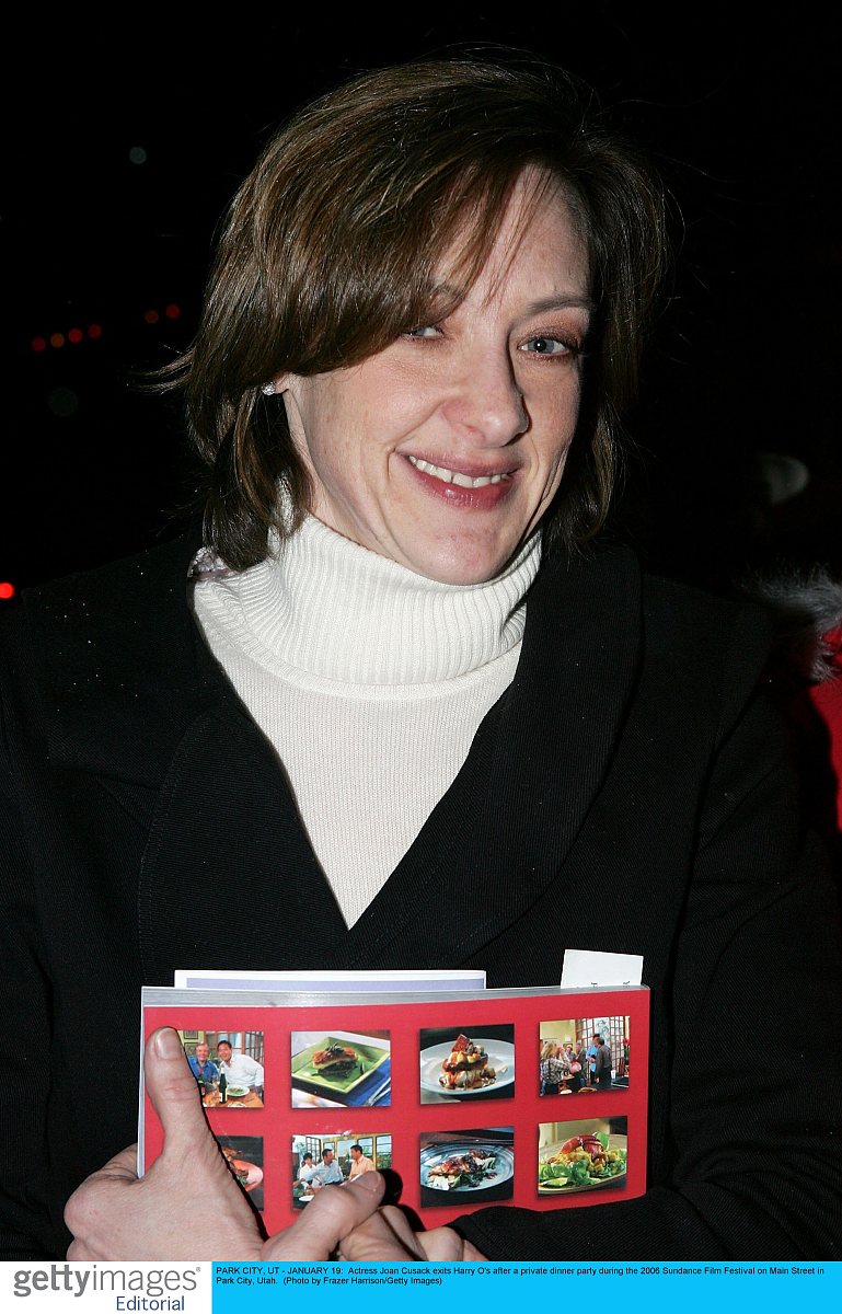 park city, ut - january 19:  actress joan cusack exits harry o's