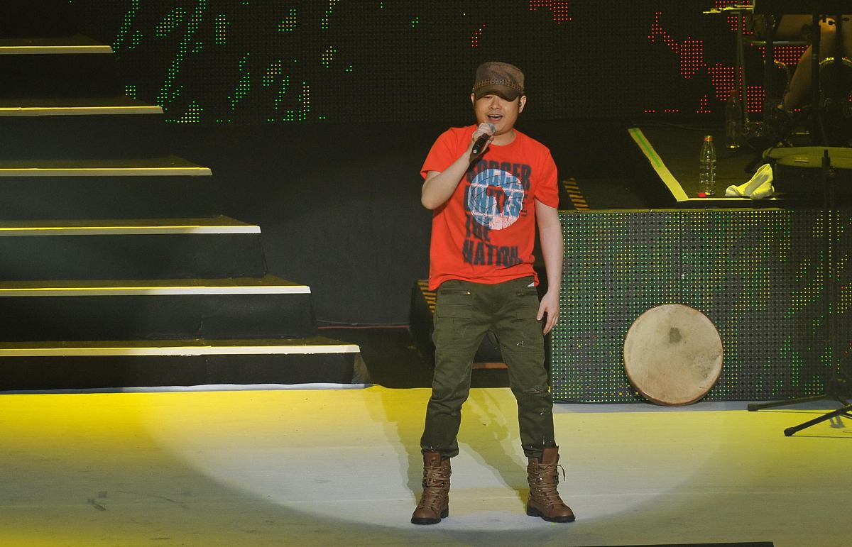 2011年5月21日,北京,2011刀郎"谢谢你"巡回演唱会的首站演出在北京万