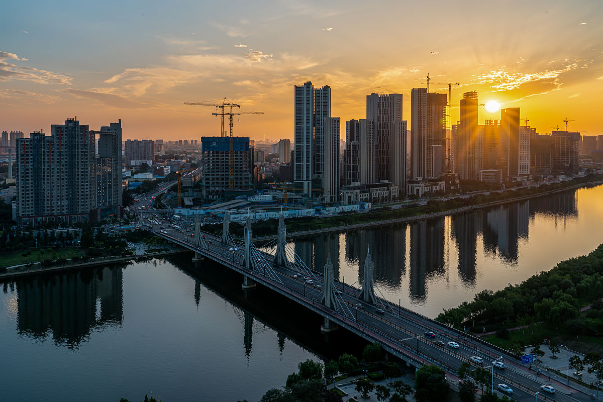 2019年8月22日,北京,通州大运河美景.