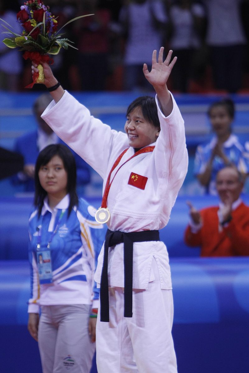 2008年9月7日,北京工人体育馆,08残奥盲人柔道女子52公斤级金牌决赛,