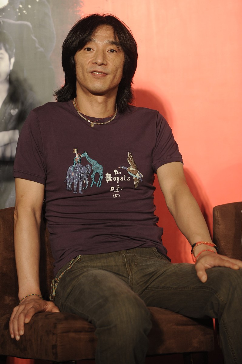2010年7月27日,北京,怒放摇滚英雄演唱会在京举办记者会.***_***丁武+