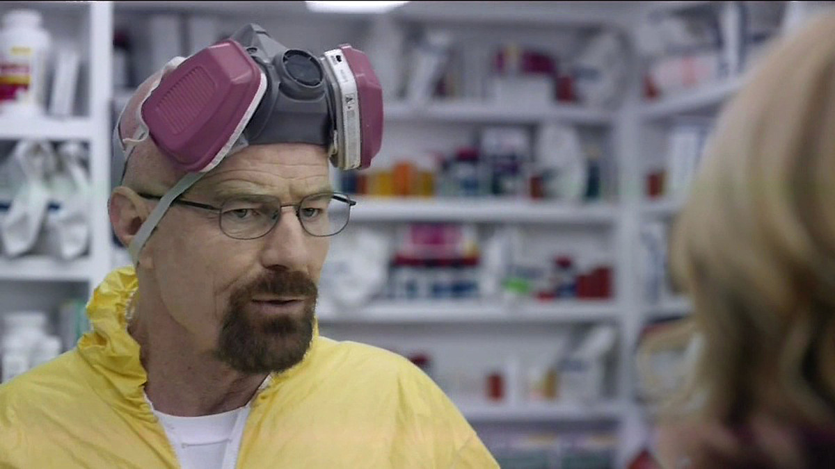2015年2月2日讯,布莱恩·克兰斯顿(bryan cranston)拍摄"超级碗"广告.