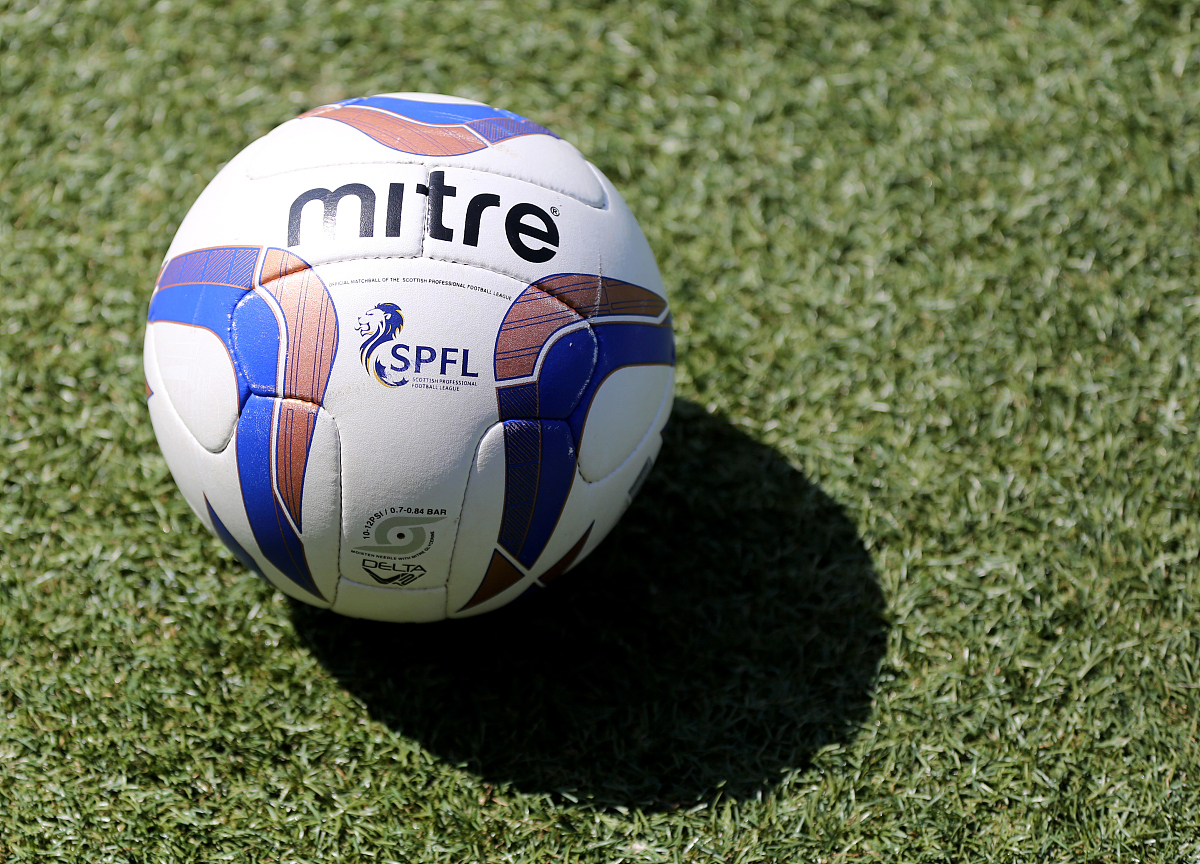 a spfl (scottish premier football league) mitre match ball (phot