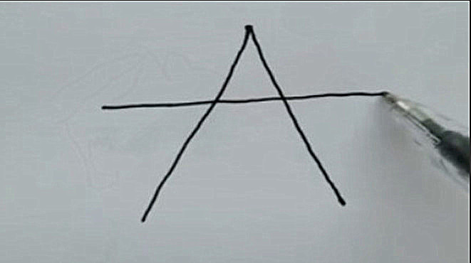 儿童简笔画:这样画五角星,非常的正规哟,一定要学会