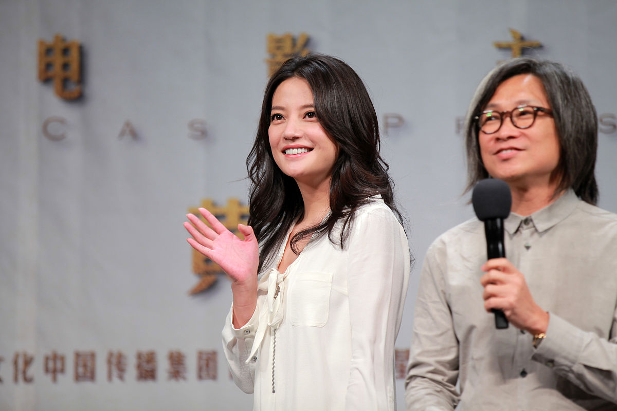 2014年4月2日,北京,电影《亲爱的小孩》在清华大学举办主创见面会.赵