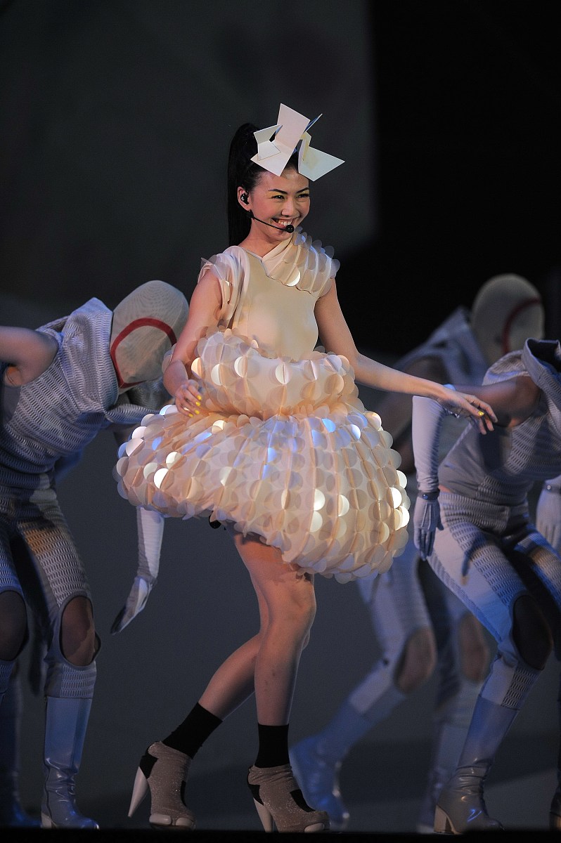 2010年8月28日,北京,孙燕姿《答案是》北京演唱会在首都体育馆举行.  