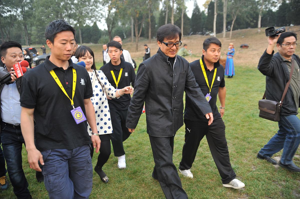 2014年10月23日,北京,成龙亮相电影《绝地逃亡》发布会.成龙