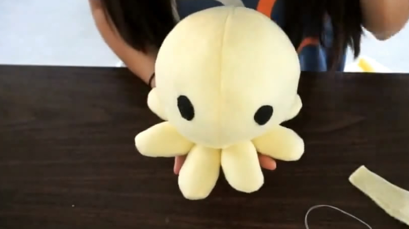 手工,八爪鱼玩偶,小朋友的毛绒玩具