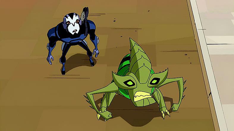 [图]Ben10:气愤的炸蚱蜢,女飞贼不仅戏耍他,还嚣张无比的放大话!