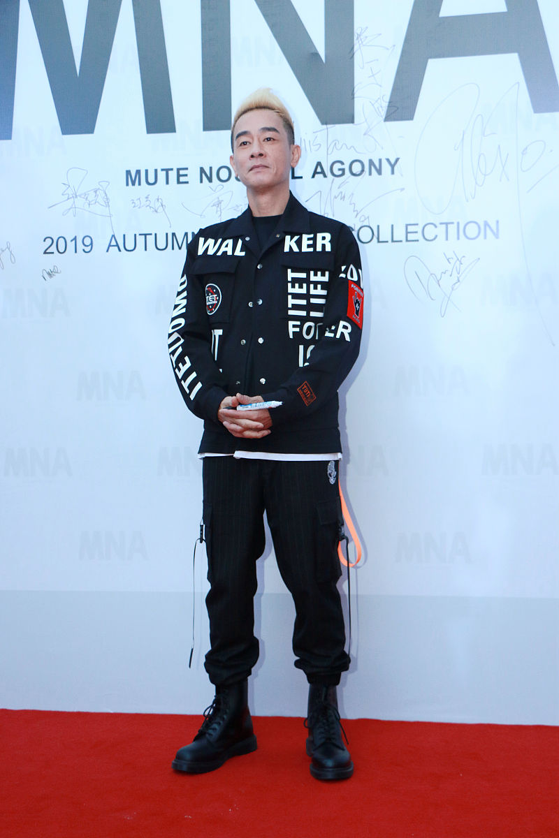 2019年5月28日,杭州,明星亮相mna2019a/w新品大秀.陈小春