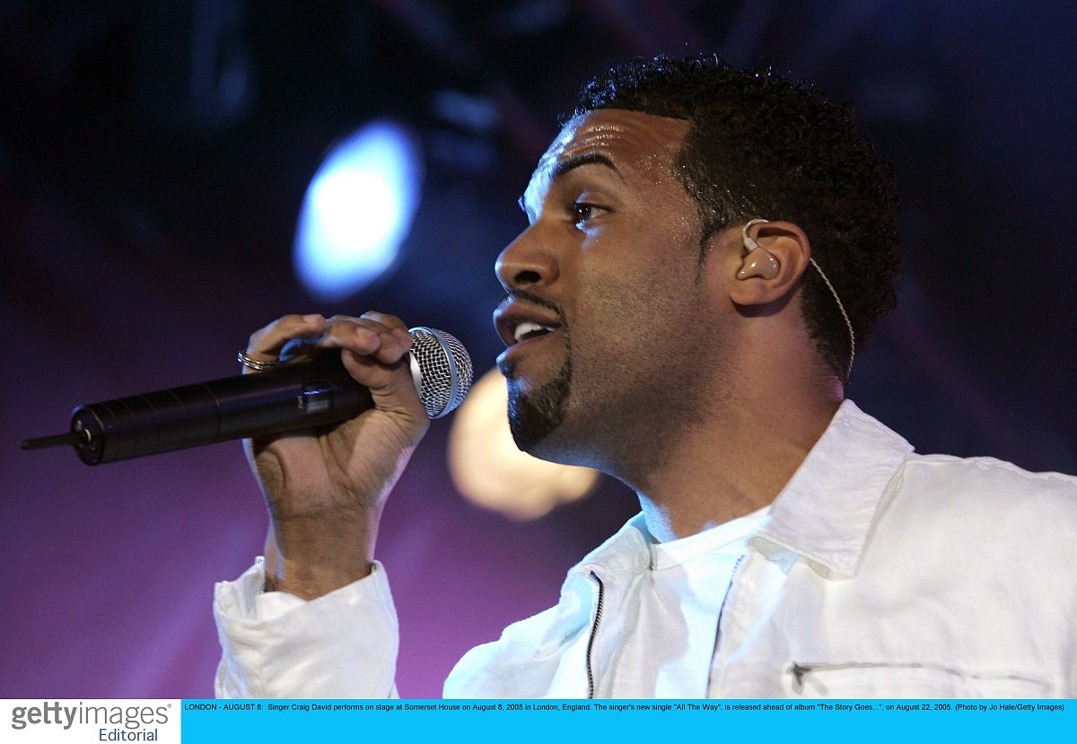 2005年8月8日,英国伦敦,著名歌手克雷格大卫(craig david)在somerset 