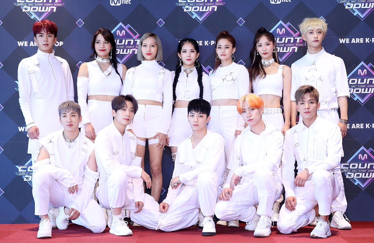 2019年9月19日,韩国首尔,明星参加《m! countdown》节目彩排.(=1)   =