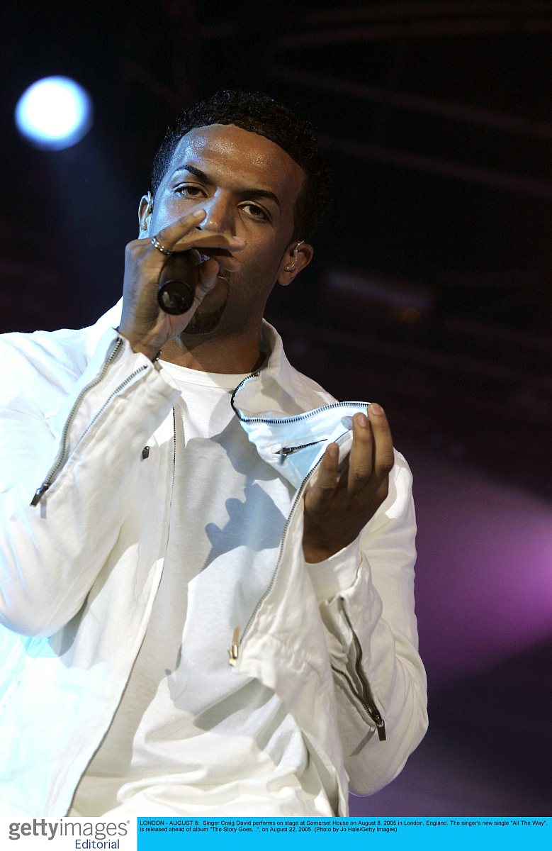 2005年8月8日,英国伦敦,著名歌手克雷格大卫(craig david)在somerset 