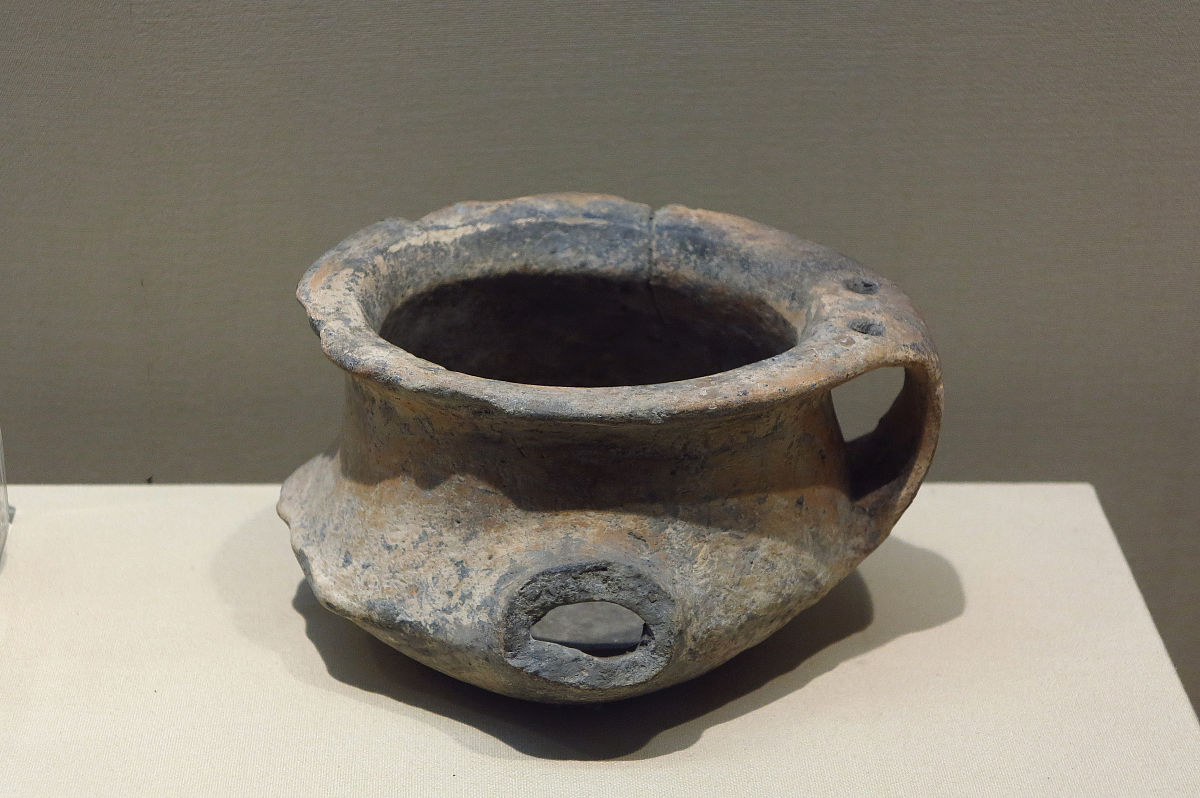 2018年11月18日 陶罐,新石器时代马家浜文化,嘉兴马家浜遗址出土,浙江