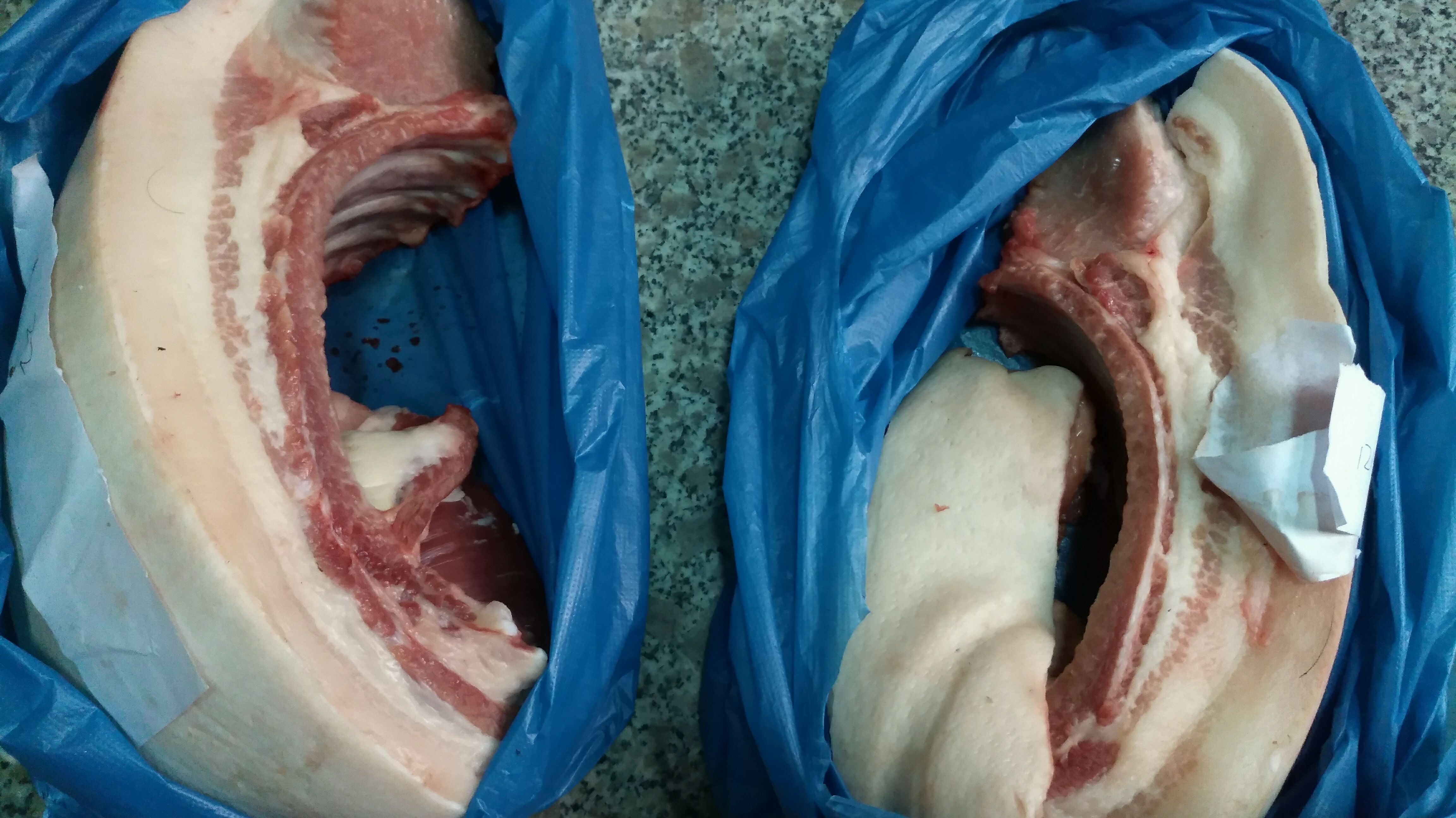 过年了,土猪肉一斤30元,猜猜这两块猪肉多少钱?