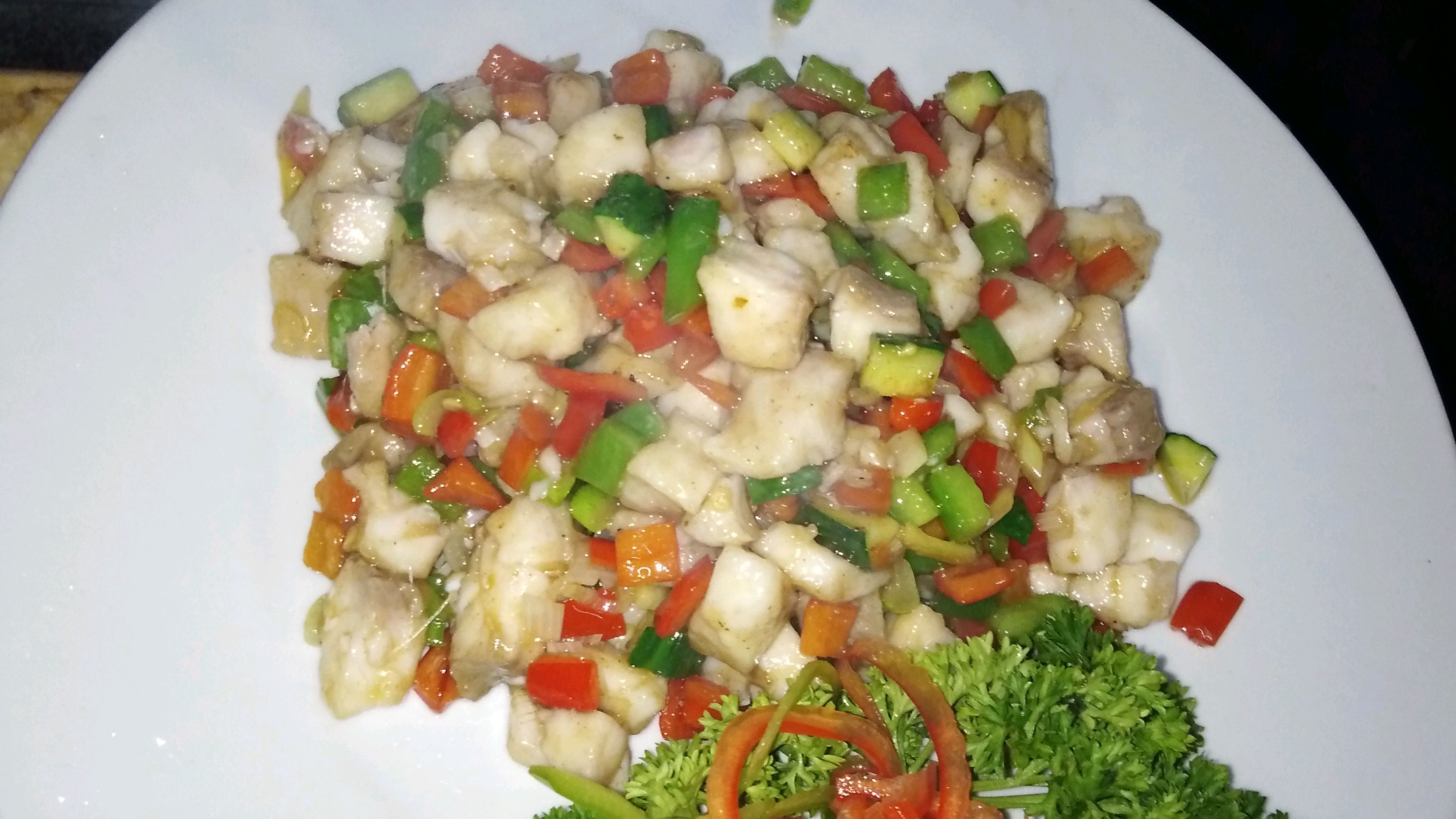 十分火爆的油爆鱼仁