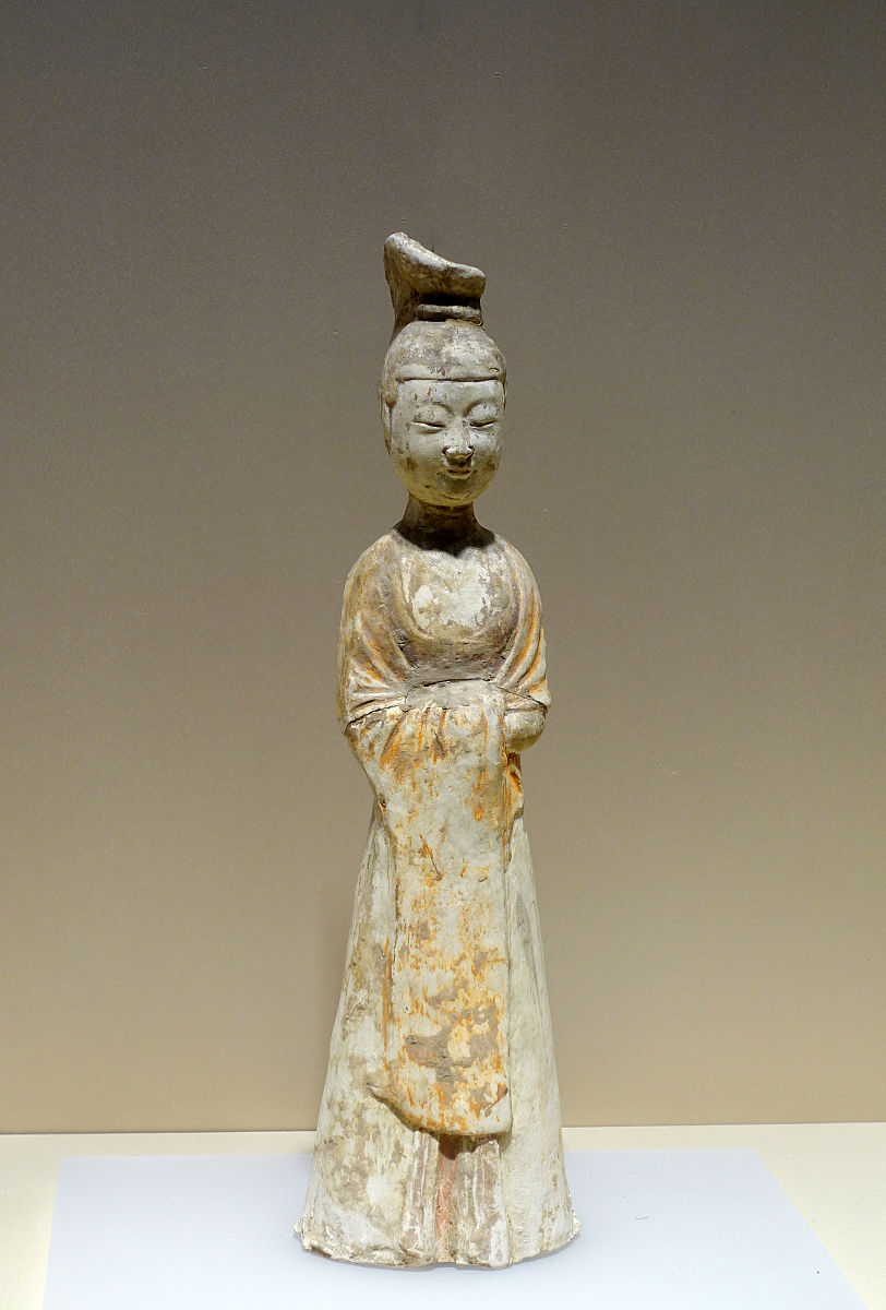 2019年05月28日 画彩陶女侍俑,唐代,南京博物院"江苏古代文明展"文物.