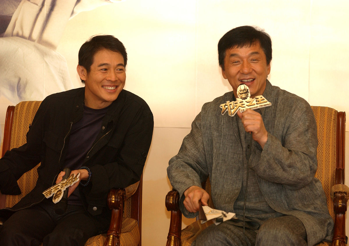 2008年4月15日,北京,电影《功夫之王》北京记者会.李连杰 成龙+++_+++