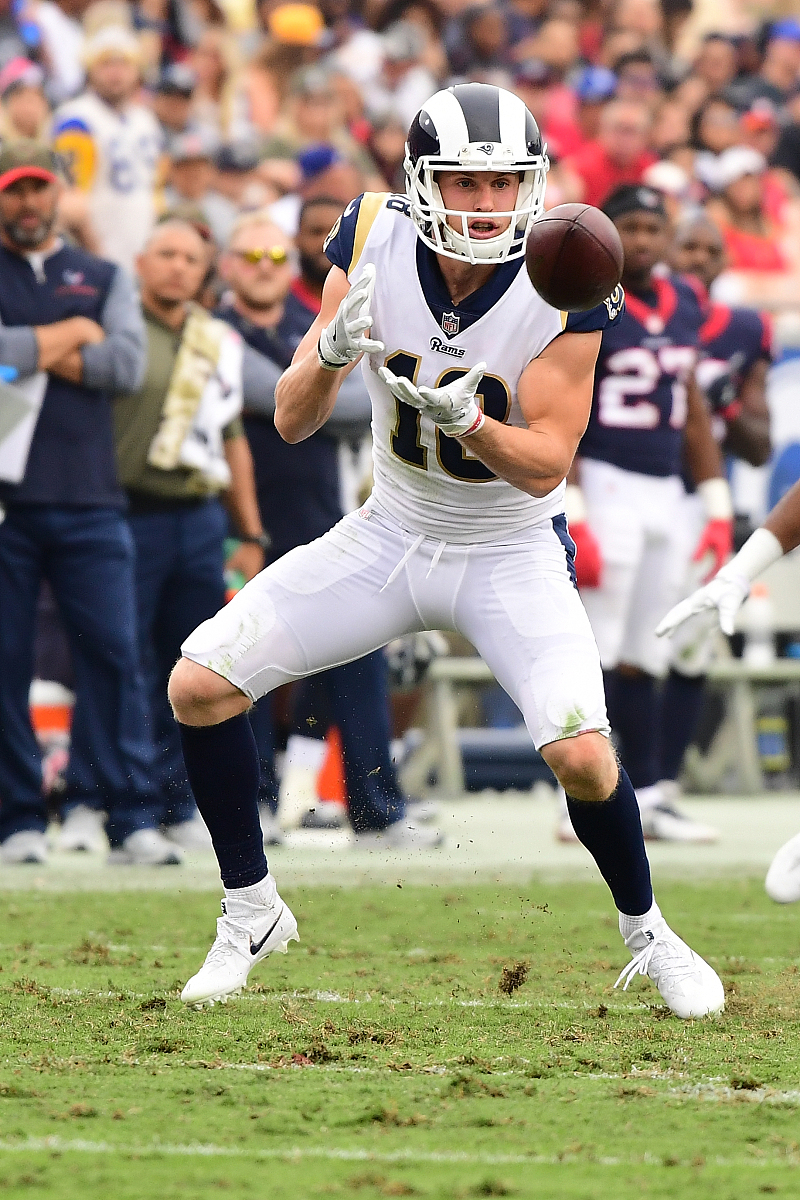 los angeles, ca - november 12:  cooper kupp #18 of the los angel