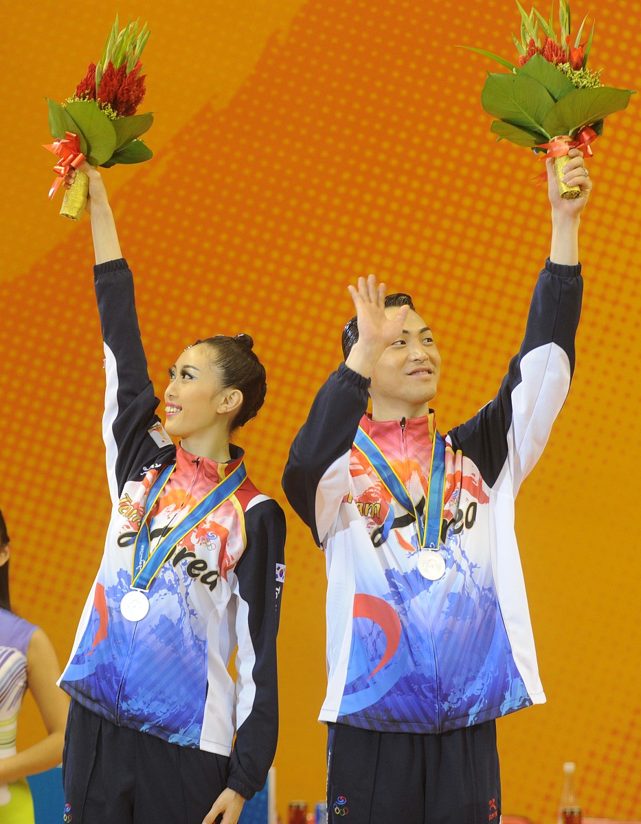 2010年11月14日,广州,2010亚运会体育舞蹈<strong>标准</strong>5项舞决赛赛况.