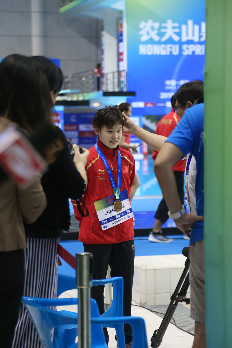 2018年6月6日,武汉,2018国际泳联跳水世界杯女子10米跳台赛况.***_***
