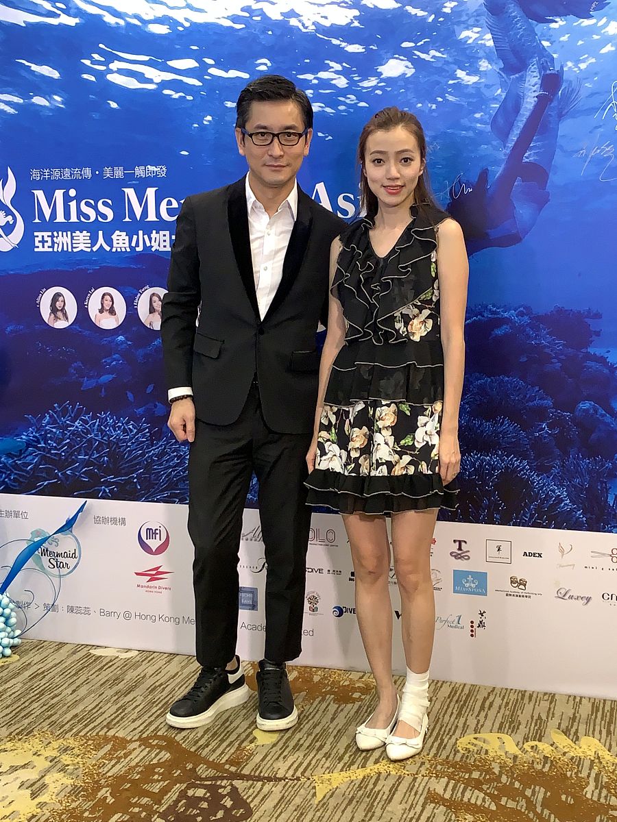 2019年10月10日,香港,郭政鸿担任选美评判.