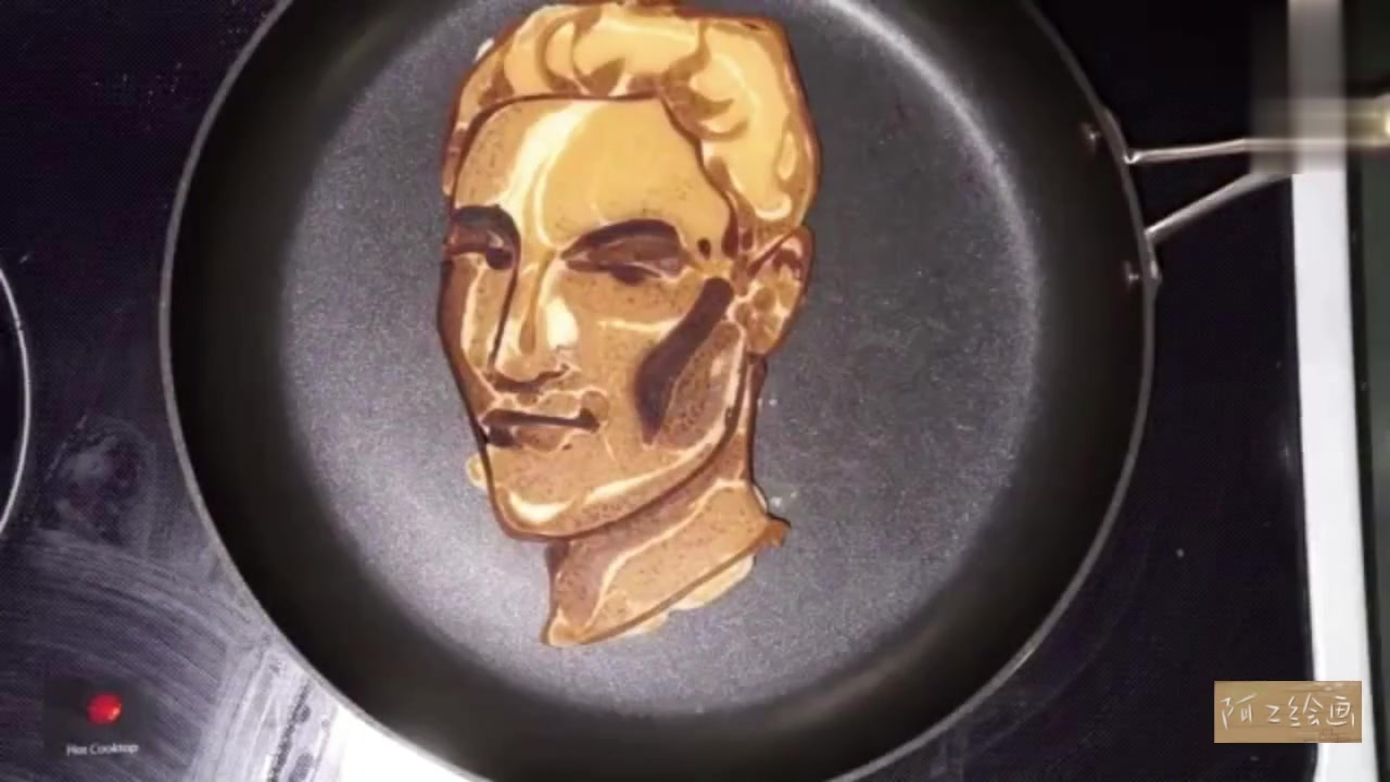 煎出来的鸡蛋饼画?不得不服,看得我都饿了