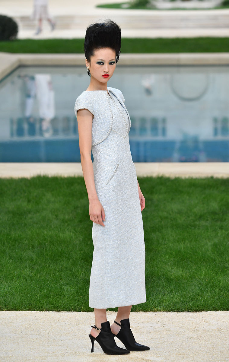当地时间2019年1月22日,法国巴黎,2019春夏巴黎高定时装周:chanel 品