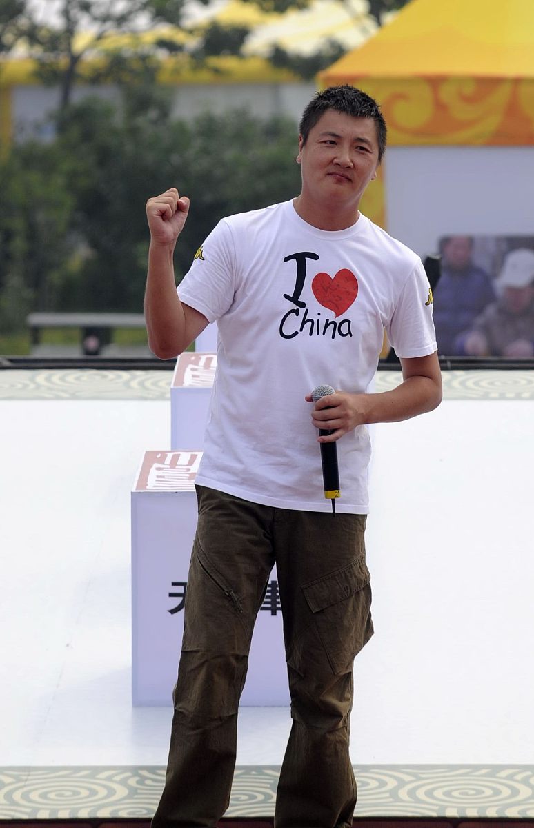 2008年8月9日,北京,《中国故事》大型文化展示活动在奥林匹克中心区正