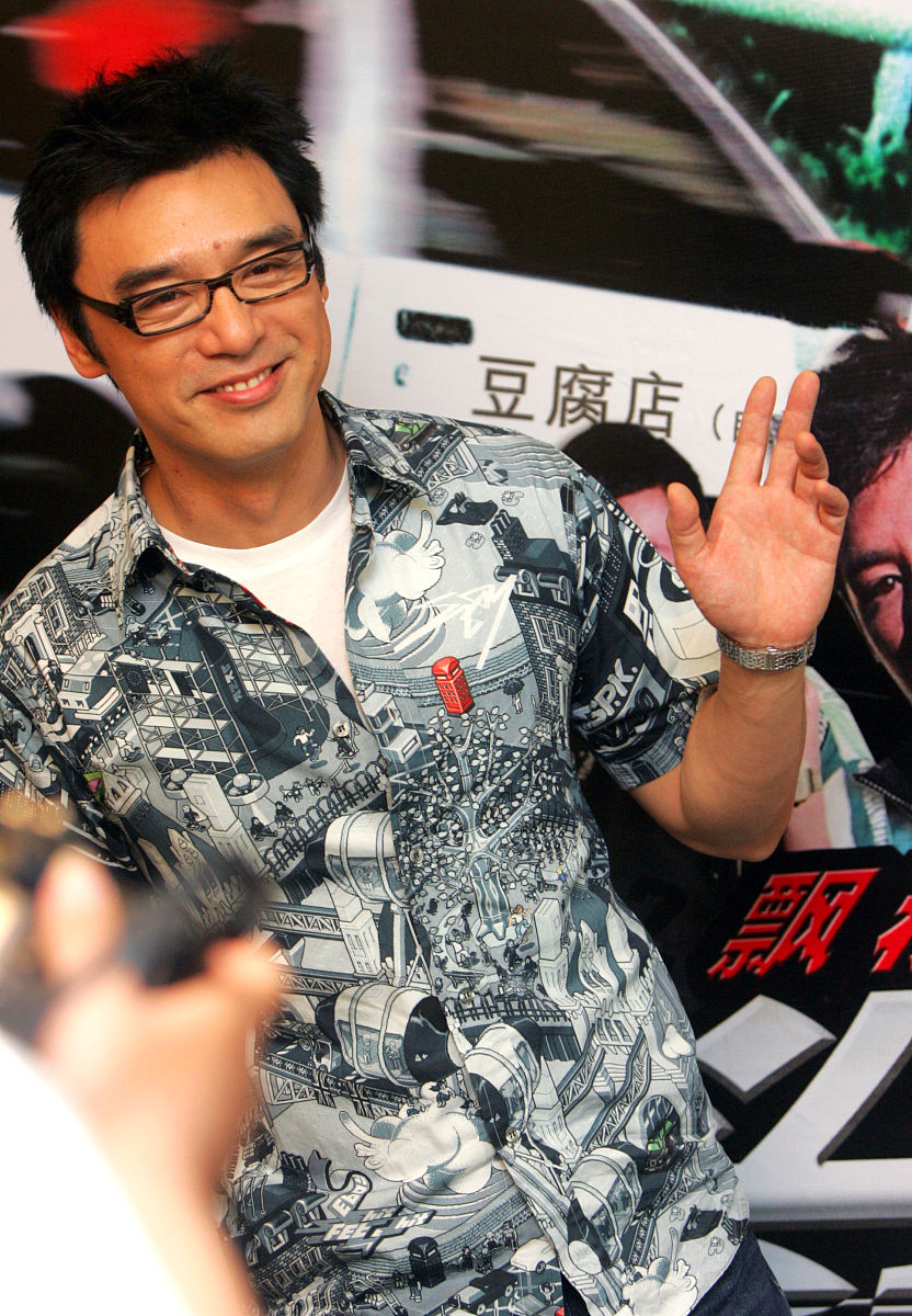 2005年6月19日,电影《头文字d》全球首映礼发布会在北京举行.钟镇涛.+