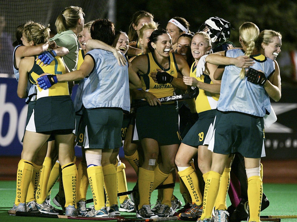 madrid, spain - october 06:  australian players celebrate after 