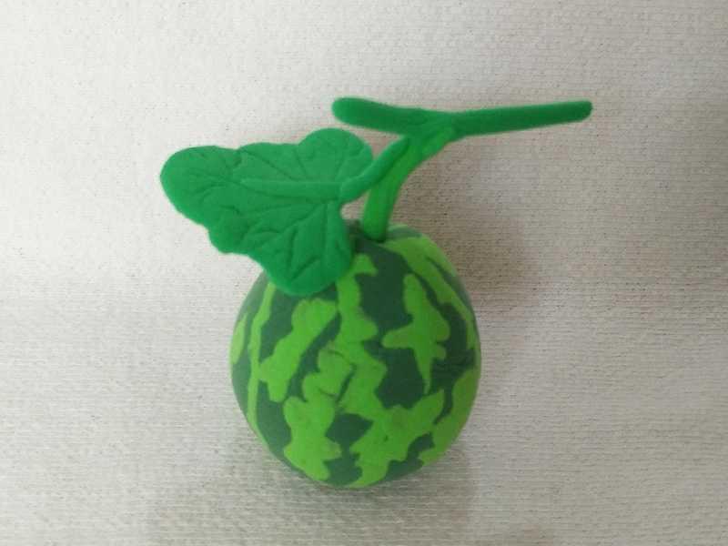 超轻粘土逼真甜瓜免费教程