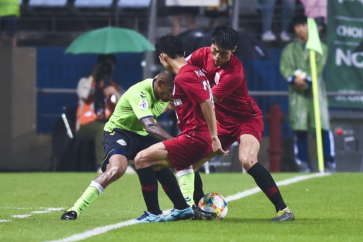 2019年6月26日,韩国全州,2019亚冠1/8决赛次回合,全北现代vs上海上港.