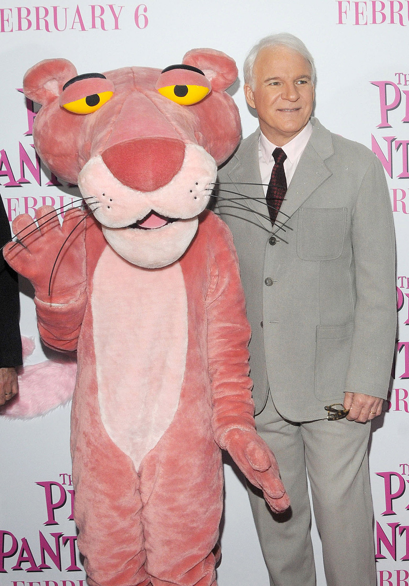 2009年2月4日讯,纽约,预热情人节档期的搞笑喜剧片《粉红豹2》(pink p