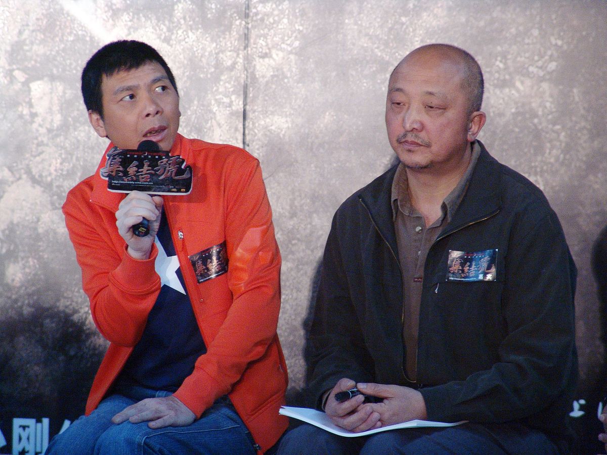 2007年10月8日,北京,集结号官网启动仪式.冯小刚,刘恒+++_+++