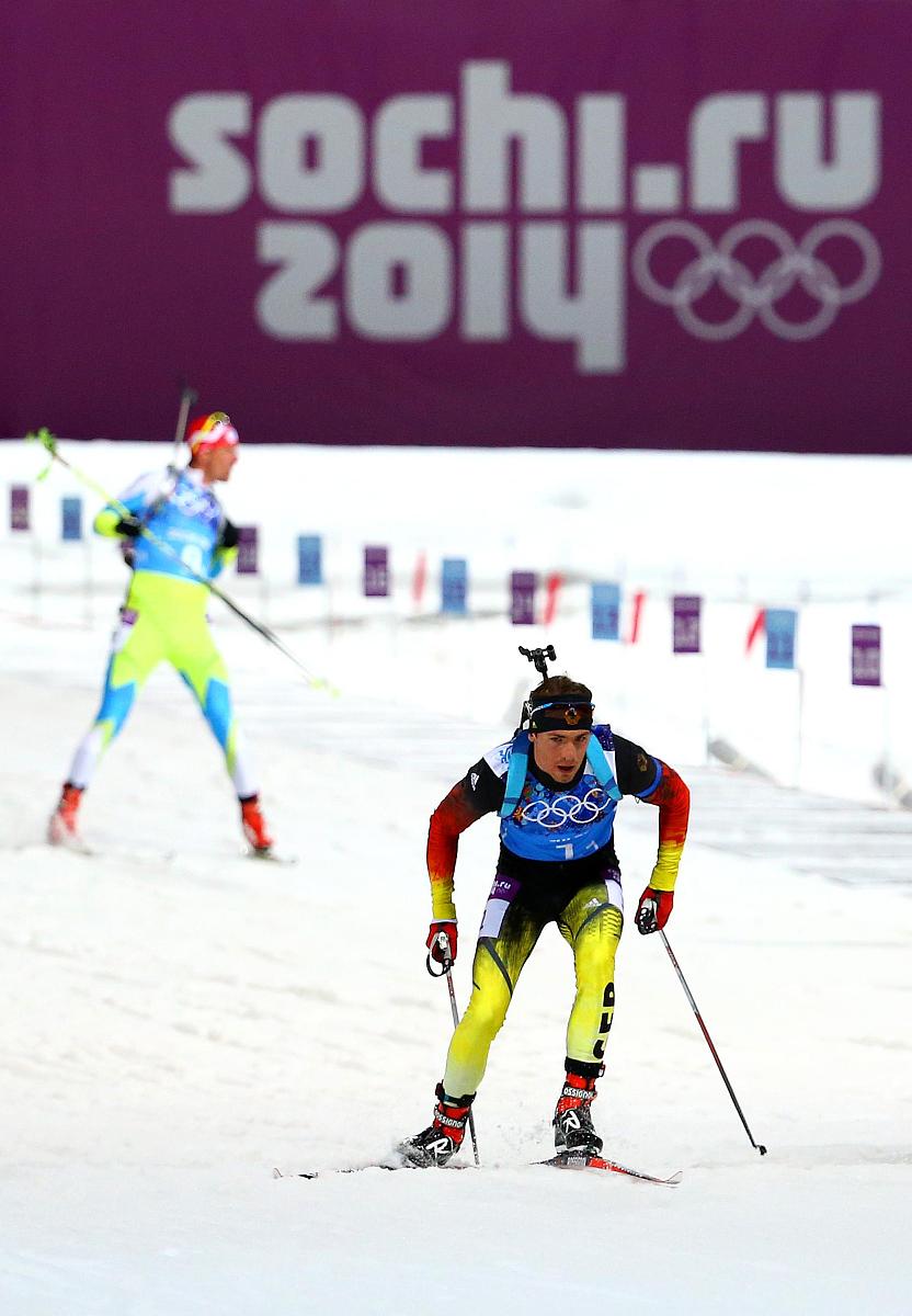 sochi, russia - february 22:  simon schempp of germany competes 