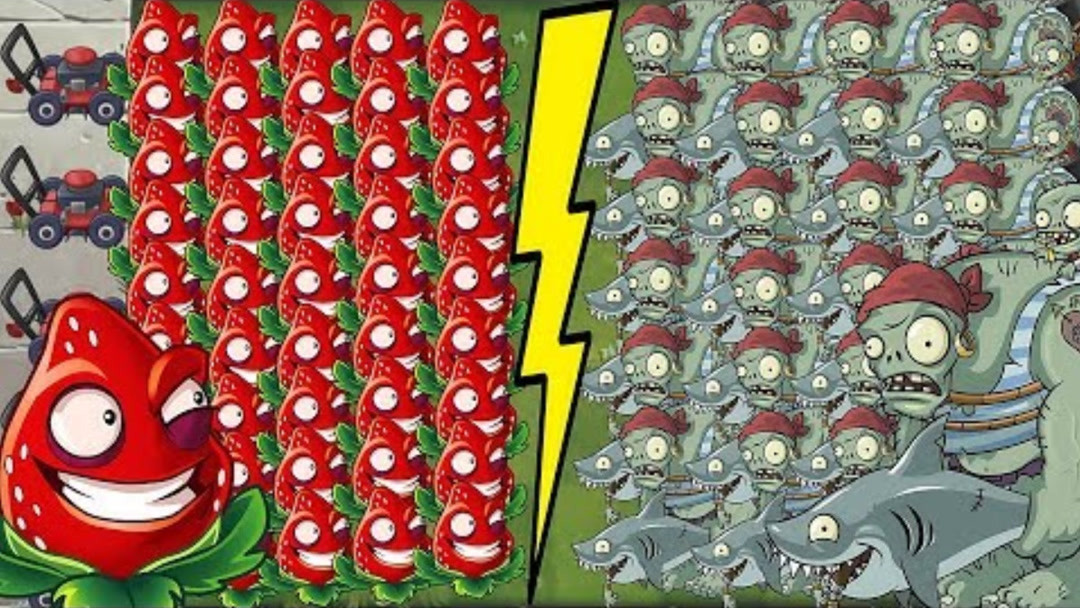 植物大战僵尸:面对鲨鱼巨人僵尸的入侵,植物能守住吗