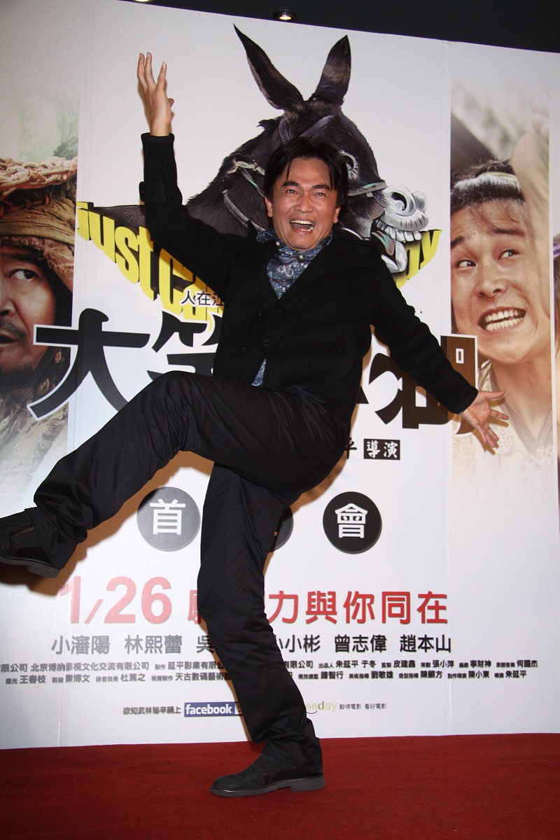 2011年1月24日,台北,武侠搞笑动作片《大笑江湖》首映会.***_*** 吴宗