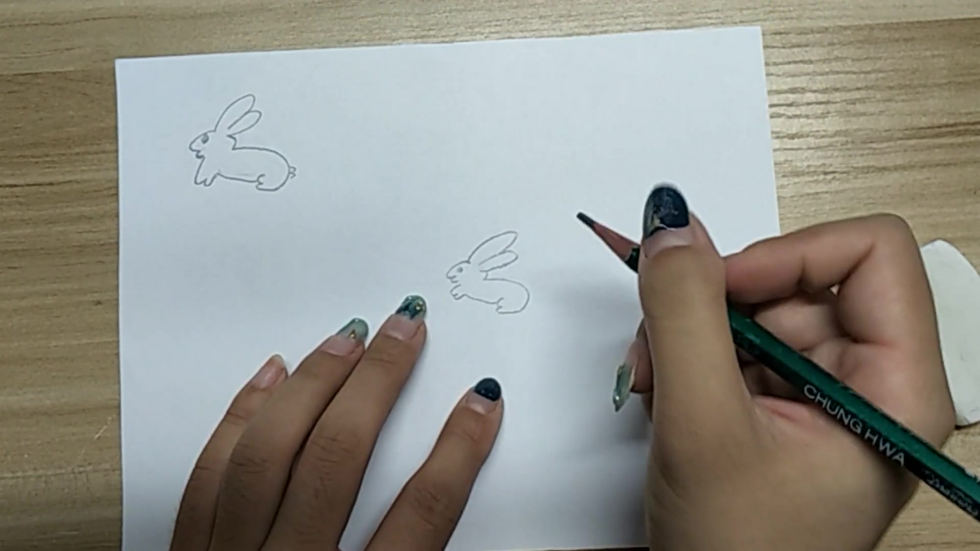 简笔画:6个3画出萌萌哒的小兔子,很多小朋友都喜爱的哦