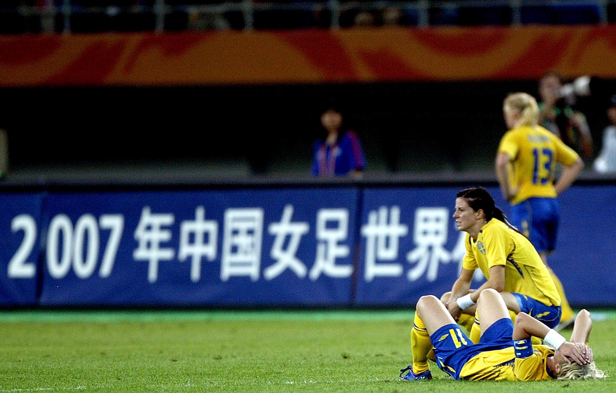 2007年9月18日,天津,女足世界杯b组小组赛,瑞典国家女子足球队2-1战胜