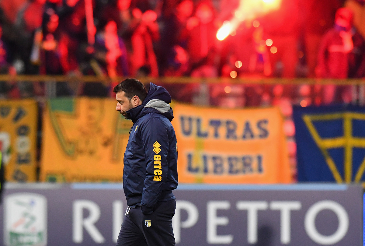 parma, italy - <strong>d</strong>ecember 02:  roberto d'aversa head coach of