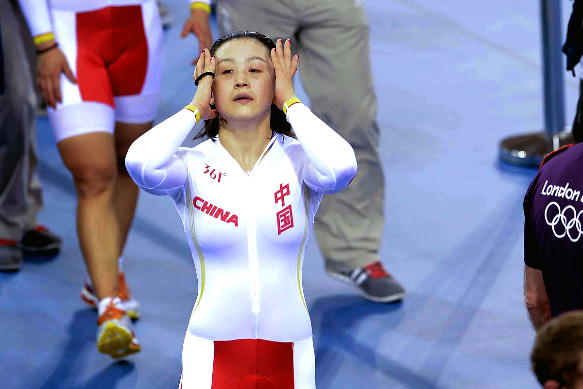 2012年8月2日,伦敦,2012伦敦奥运会第6日女子场地自行车竞速赛,郭爽/
