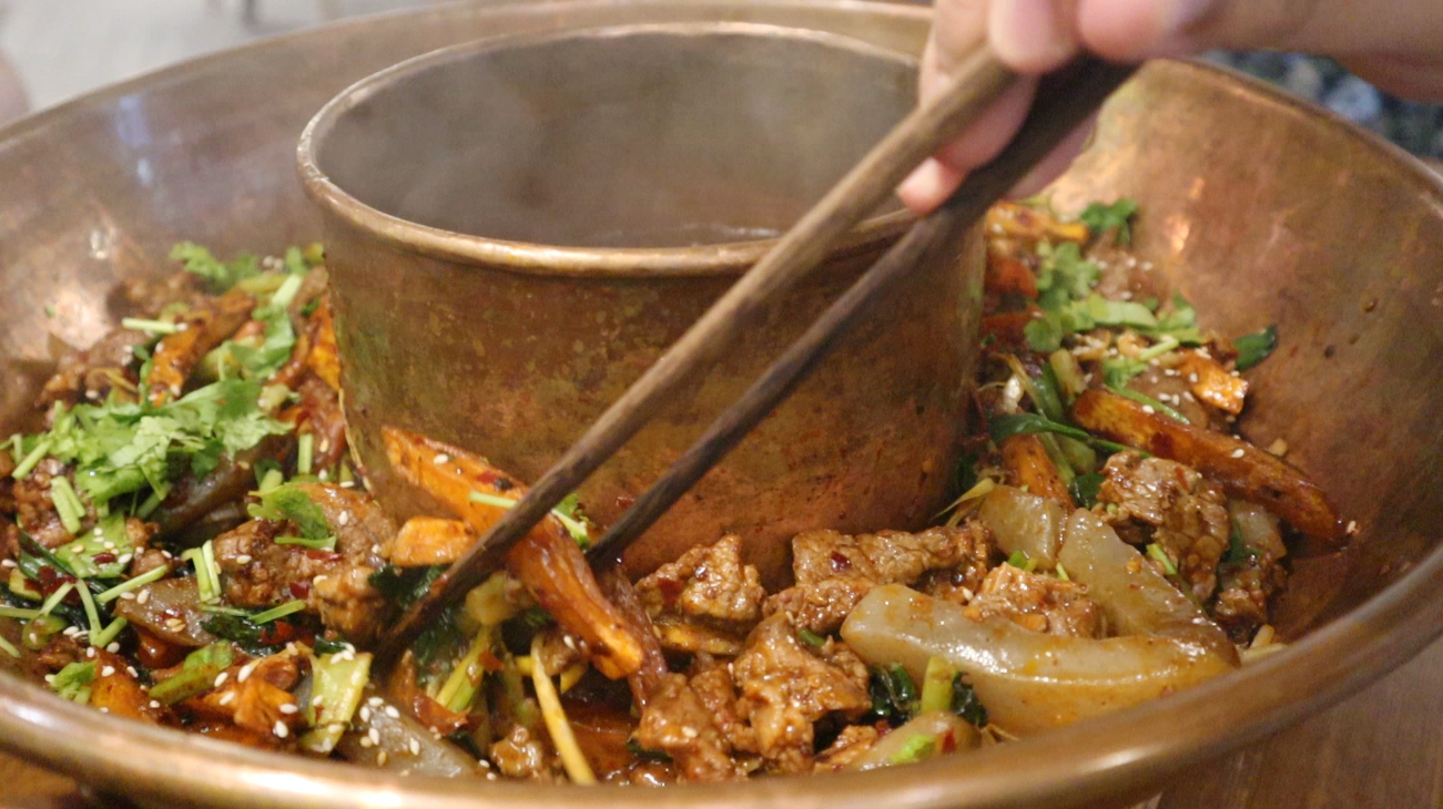 贵州特色普田干锅牛肉!98一盆超多肉,太下饭了
