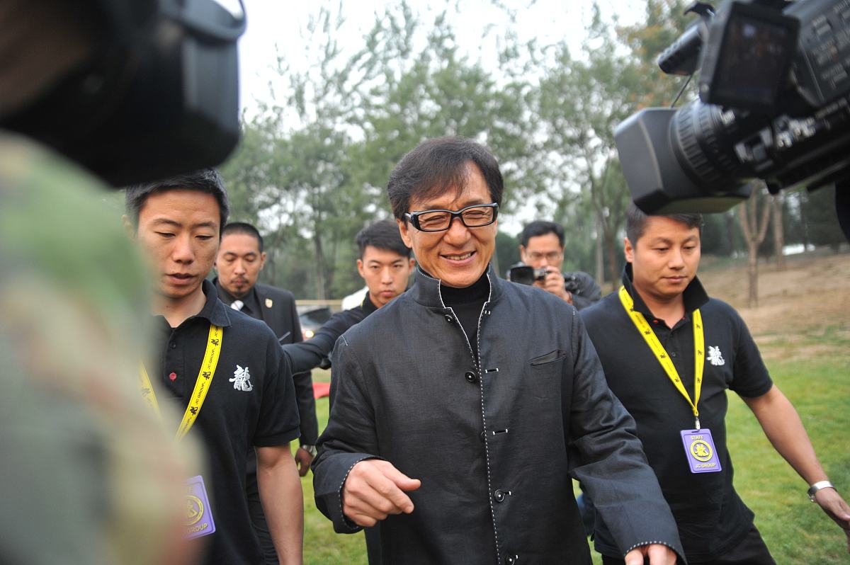 2014年10月23日,北京,成龙亮相电影《绝地逃亡》发布会.成龙
