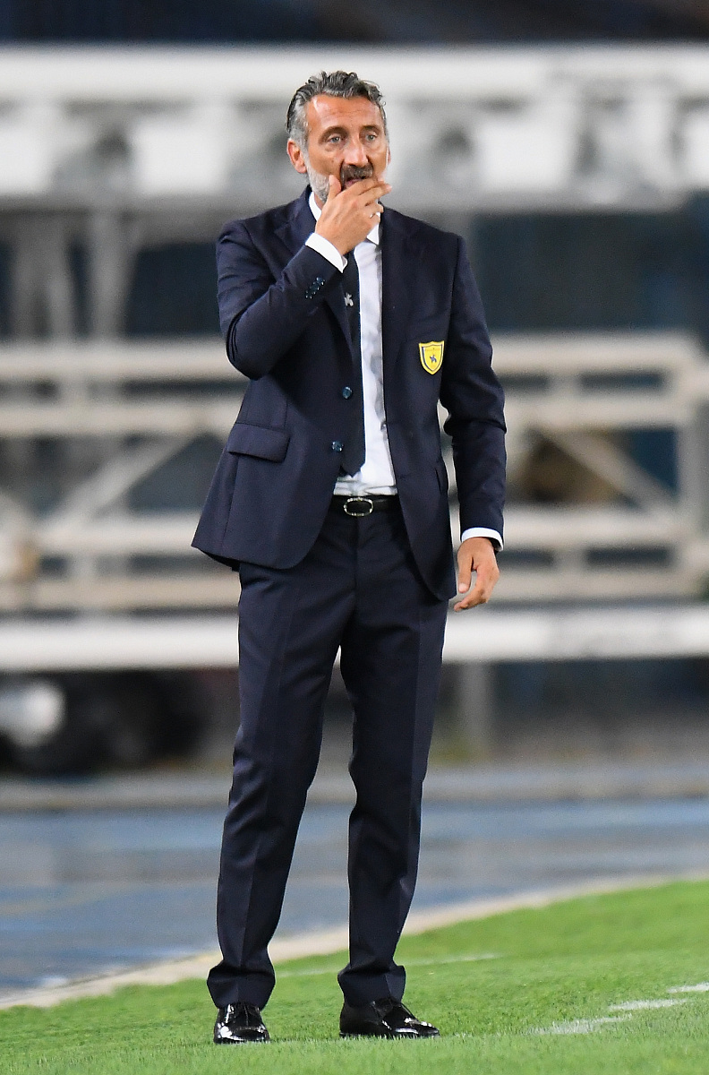 verona, italy - september 02:  lorenzo d'anna head coach of chie